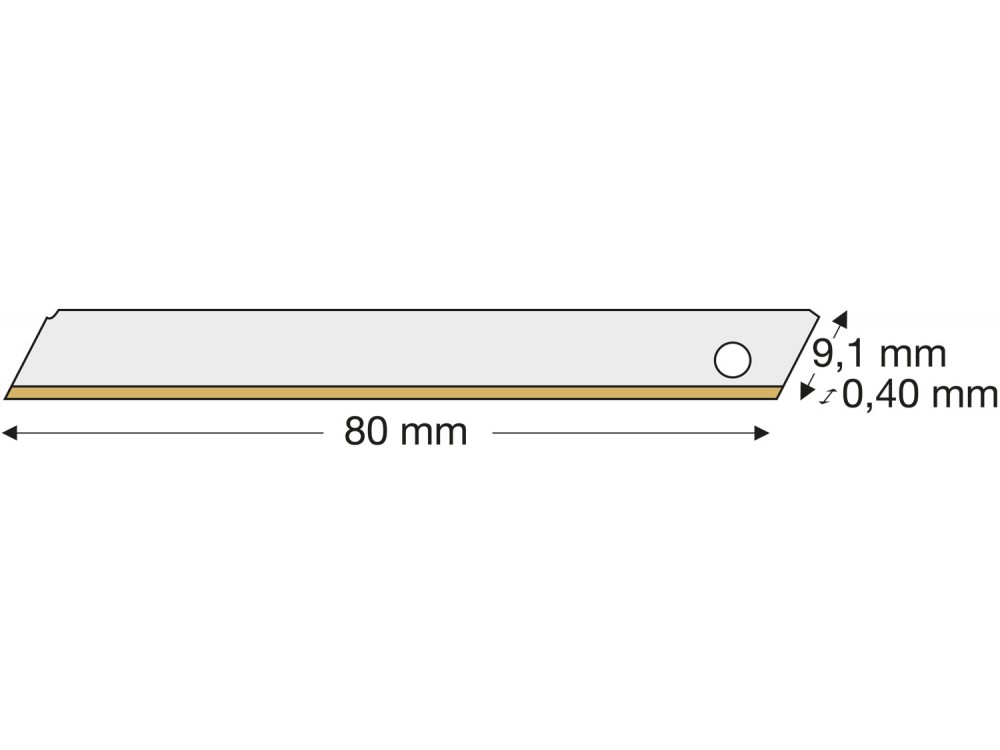 Ostrze bez segmentów (AB 10 TiN KB)