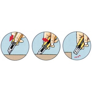 Nożyk z automatycznie chowającym się ostrzem  SK-4 (SB) Nowość