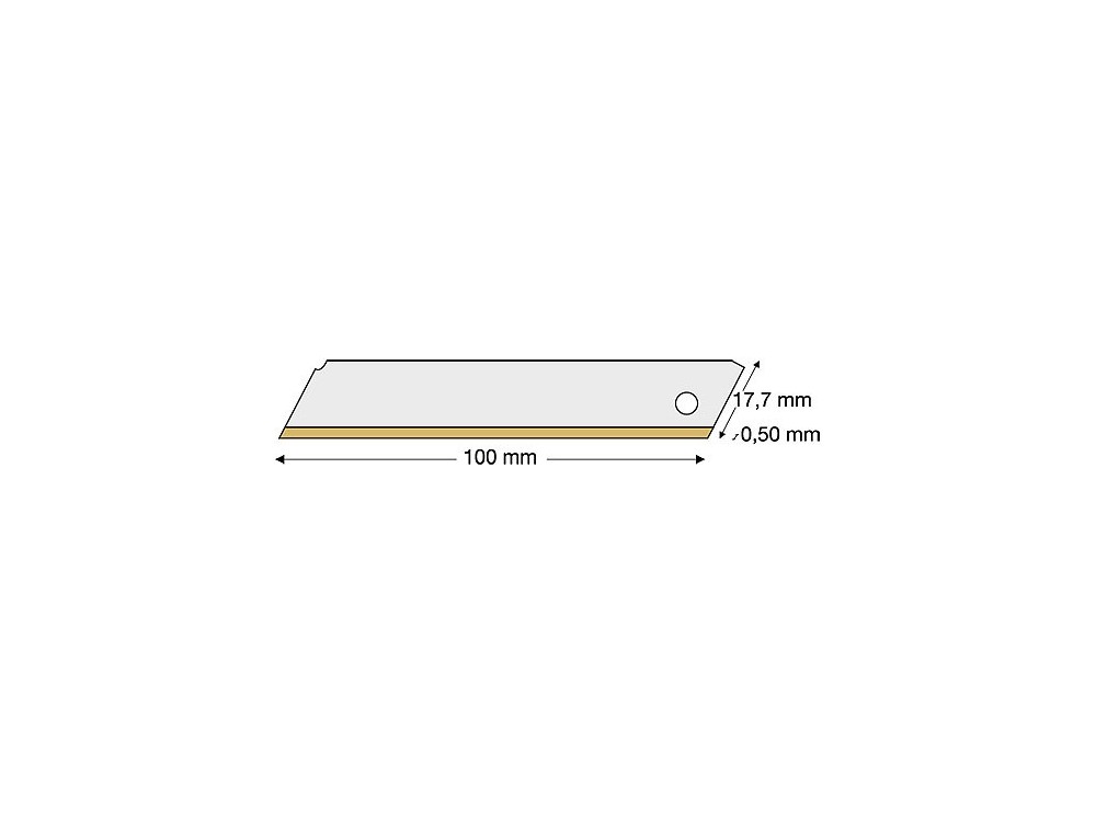 Ostrze bez segmentów  (AB 2) 