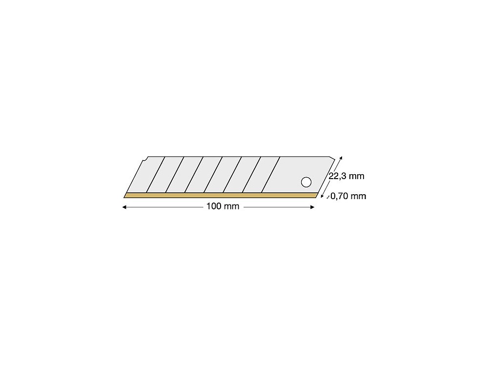 Ostrza segmentowe (AB 9)  łamane