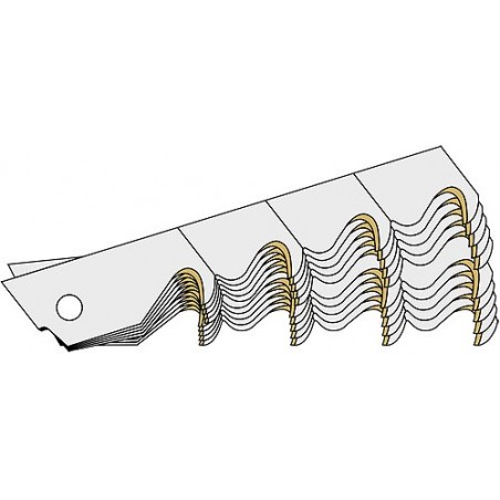 Ostrza segmentowe (AB 5 - 0,5) hakowe łamane Ostrza segmentowe (AB 5 - 0,5) hakowe łamane