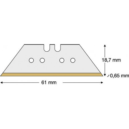 Ostrza trapezowe (TGL 65) 