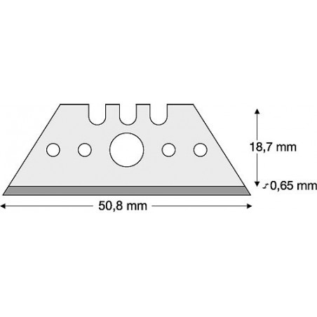 Ostrza trapezowe (TL 65) 