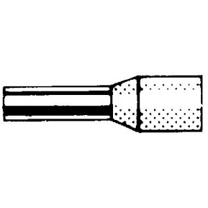 Końcówka kablowa izolowana DIN | H 1.5/14